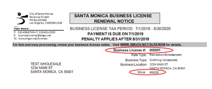 Guide To Online Renewals Finance Department City Of Santa Monica